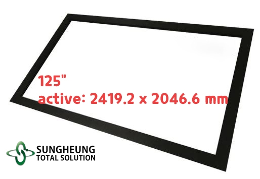 [구매][대형IR터치패널(적외선터치프레임) - 125인치 SHTS-TC1250IR / 인치별 주문제작가능]